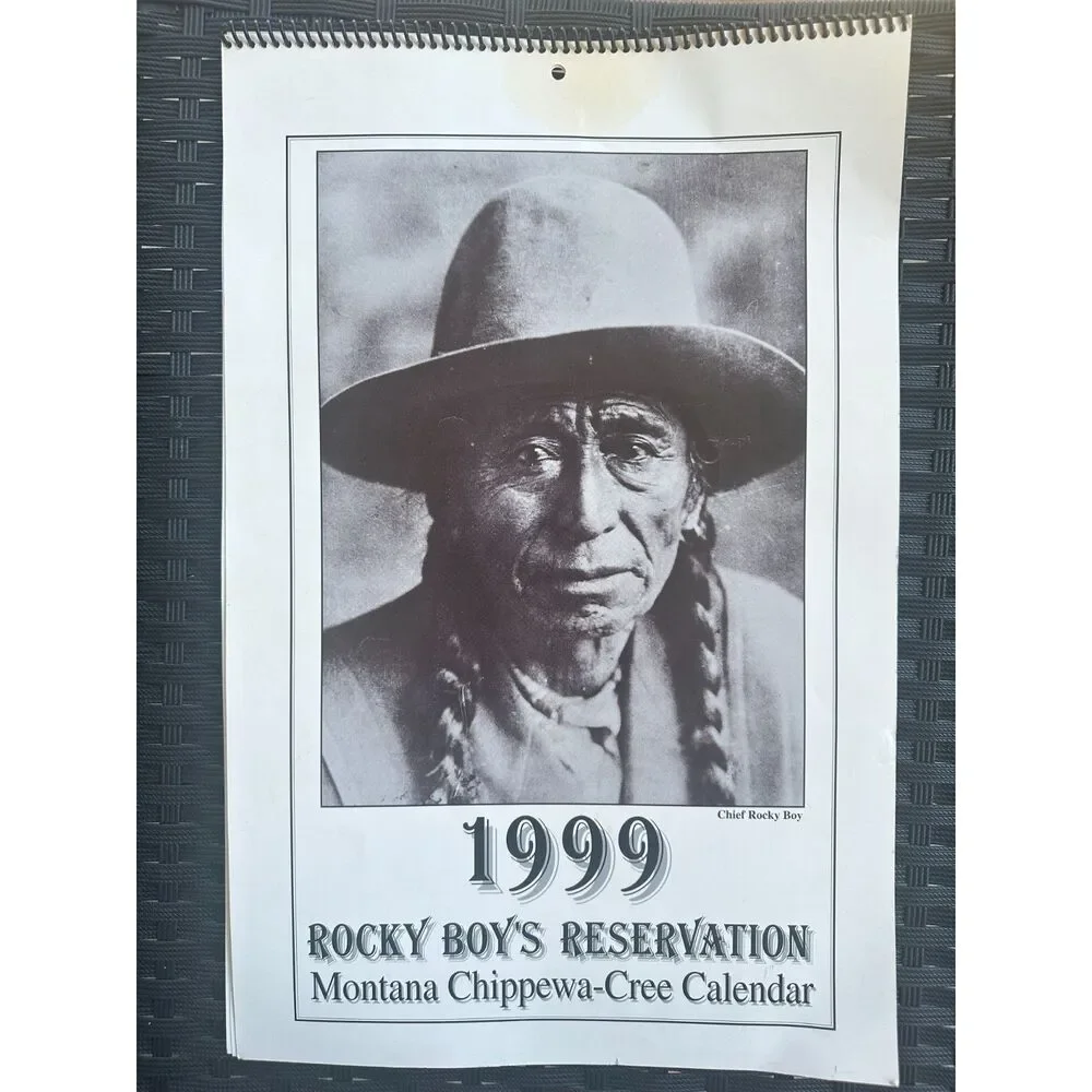 Vintage 1999 Rocky Boy's Reservation Montana Chippewa-Cree Calendar
